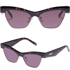 LE SPECS MOUNTAIN HIGH TOKYO TORT SUNGLASSES BROWN